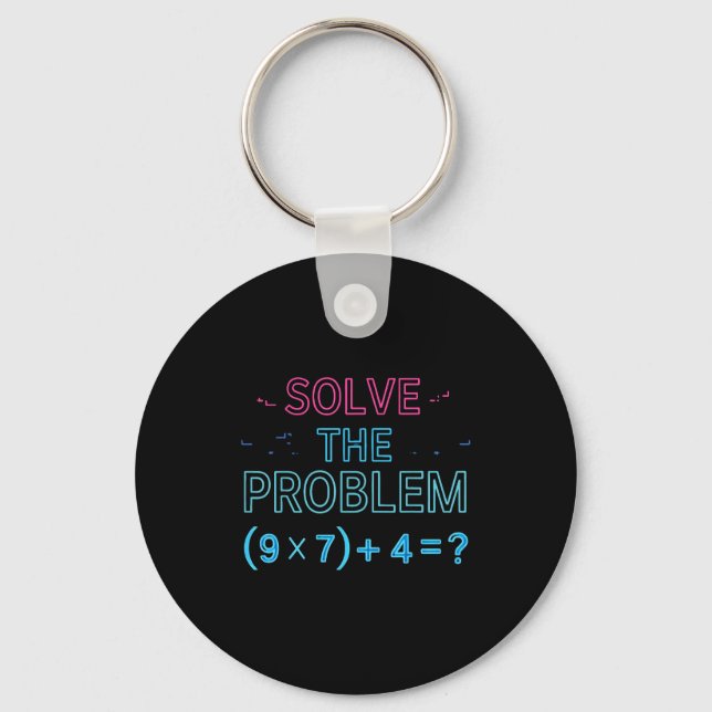 Chaveiro O Divertido Resolver Problema Matemática 67 Meme (Frente)