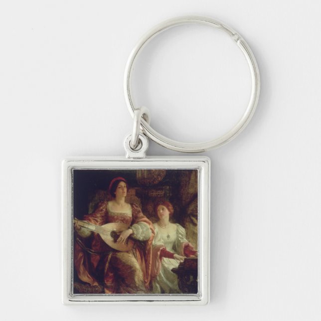 Chaveiro O dueto (óleo em canvas) (Frente)