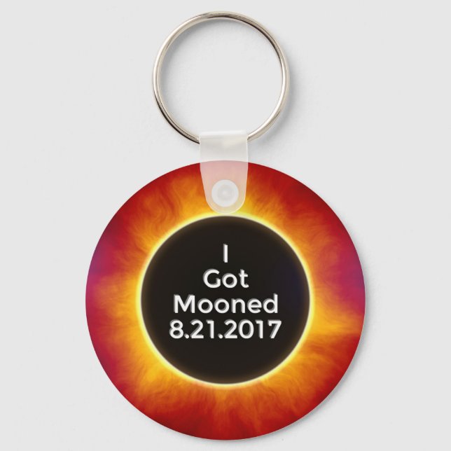 Chaveiro O Eclipse Solar Americano Foi Moonado 21 de agosto (Frente)