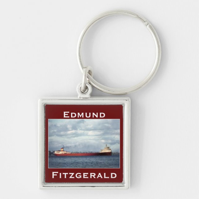 Chaveiro O Edmund Fitzgerald no rio do St. Clair (Frente)
