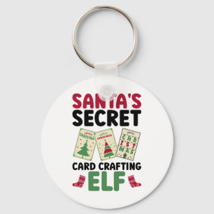 Chaveiro O Elfo Secreto de Criação de Cartões do Papai Noel