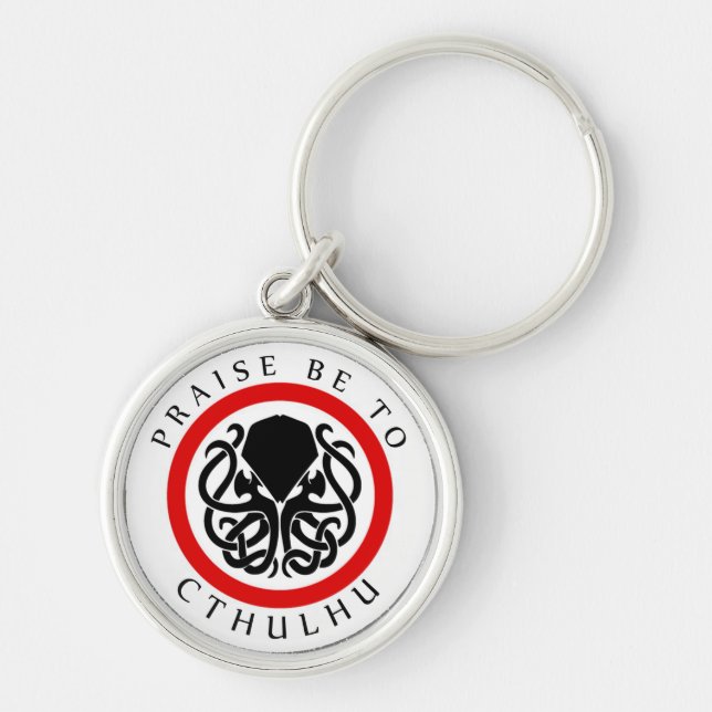 Chaveiro O elogio seja a Cthulhu (Frente)