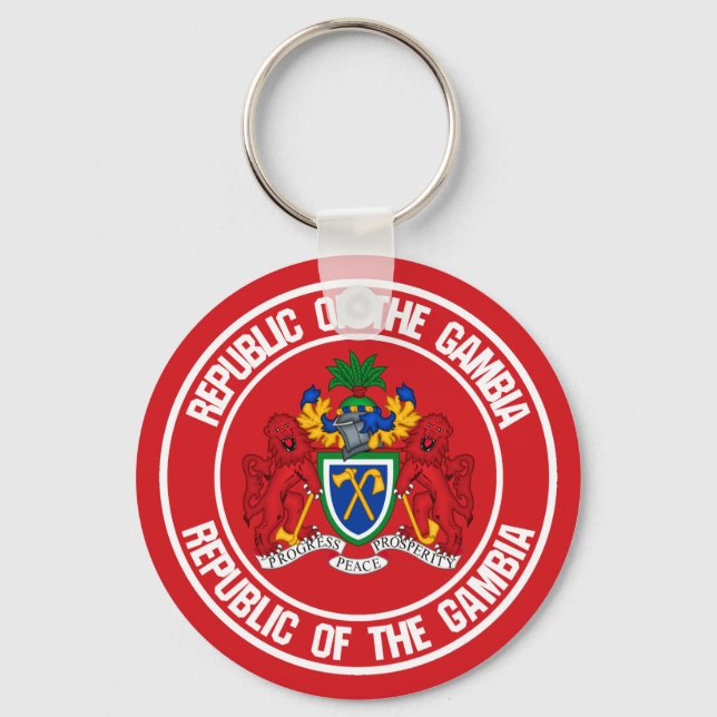 Chaveiro O emblema da volta da Gâmbia (Frente)