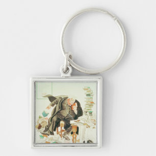 Chaveiro O esboço de desenhos animados Satirical de Sanity