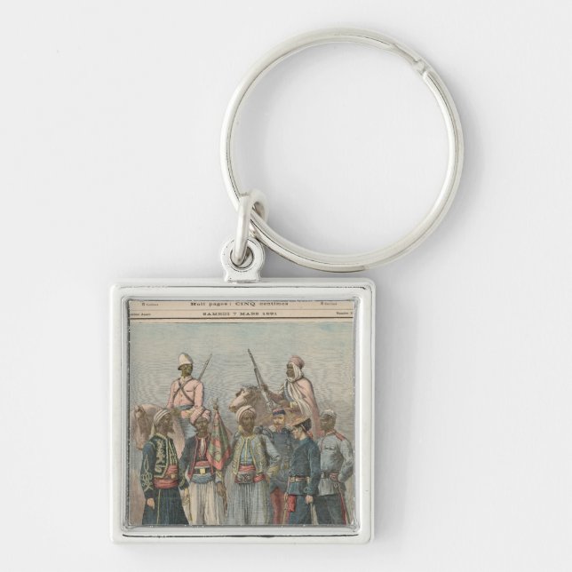 Chaveiro O exército colonial (Frente)