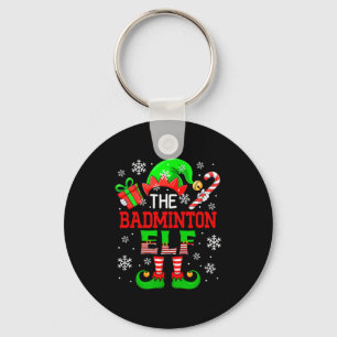 Chaveiro O Fã do Elfo de Natal do Badminton Jogador Fa