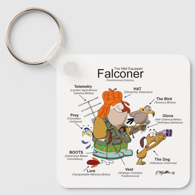 Chaveiro O Falconer Bem Equipado (Frente)
