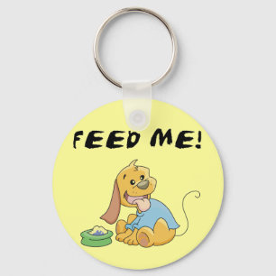 Chaveiro O filhote de cachorro alimenta-me o camiseta e os