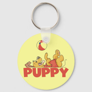 Chaveiro O filhote de cachorro joga o camiseta e os