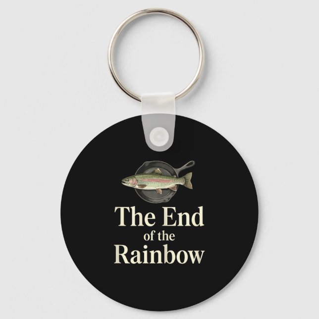 Chaveiro O fim do arco-íris gráfico engraçado de pesca de t (Frente)