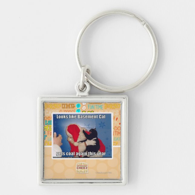 Chaveiro O gato do porão obtem o carvão (Frente)