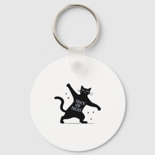 Chaveiro O Gato Negro Dançante é um Truque ou Trea Spooktac