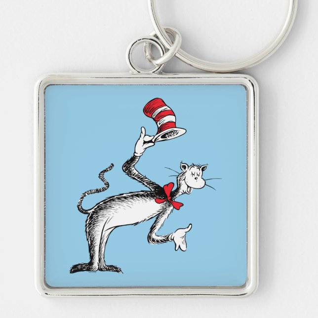 Chaveiro O Gato no Chapéu Faz Uma Reverência (Frente)