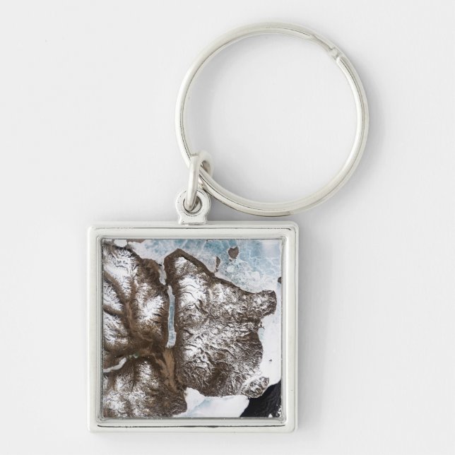 Chaveiro O gelo do mar encosta no leste de Greenlan (Frente)