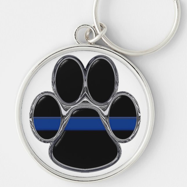 Chaveiro O german shepherd dilui Blue Line (Frente)