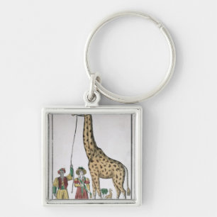 Chaveiro O girafa apresentado ao rei do Pasha de
