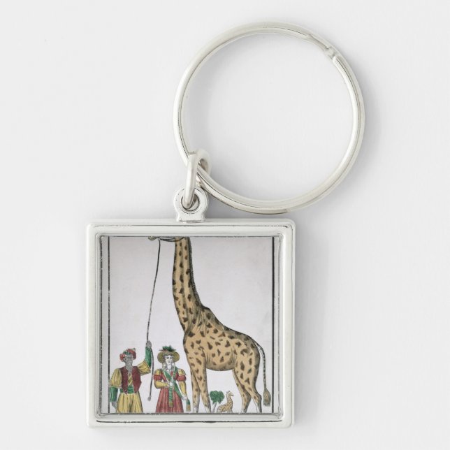 Chaveiro O girafa apresentado ao rei do Pasha de (Frente)