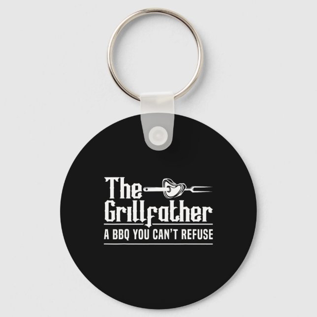 Chaveiro O Grillfather Churrasco Grelhando Grillmaster Chur (Frente)