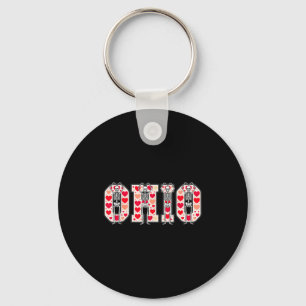 Chaveiro O-h-i-o Esqueletos Divertidos Ohio No Meio-Oeste V