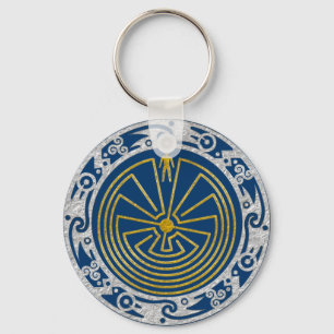 Chaveiro O homem no labirinto - Ornament a prata do ouro