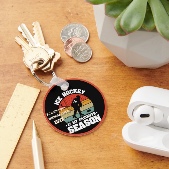 Chaveiro O Hóquei no Gelo é a minha temporada favorita (Mesa)