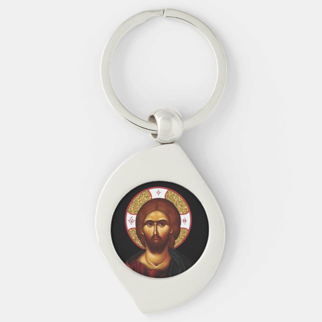 Chaveiro O Ícone Do Cristo Sagrado (Frente)