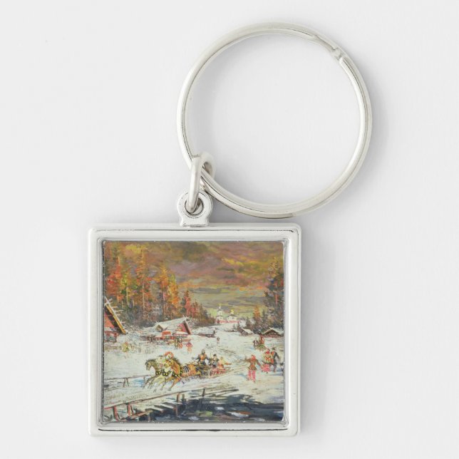 Chaveiro O inverno do russo, 1900-10 (Frente)