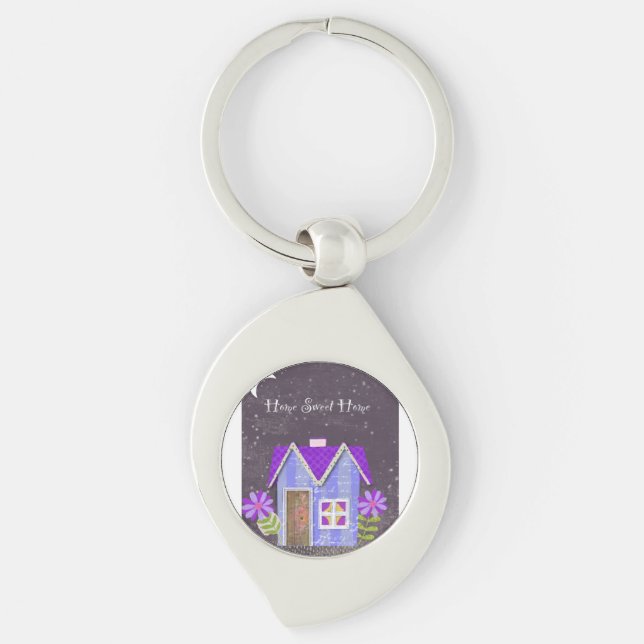 Chaveiro O Jardim do Crepúsculo (Periwinkle & Índigo) (Frente)