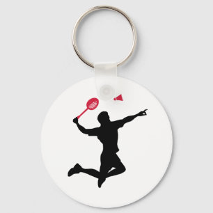 Chaveiro O jogador do Badminton salta