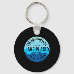 Chaveiro O lago Adirondacks Plácido Nova York esquiando Sno