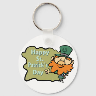 Chaveiro O Leprechaun de St Patrick feliz