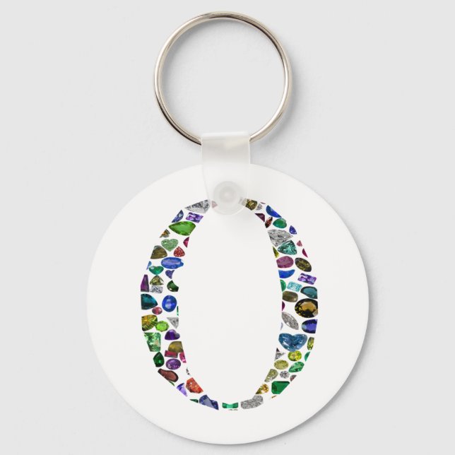 Chaveiro O - Letra Monograma (Frente)