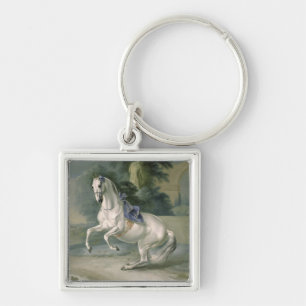Chaveiro O levade "Leal" branco do en do garanhão, 1721