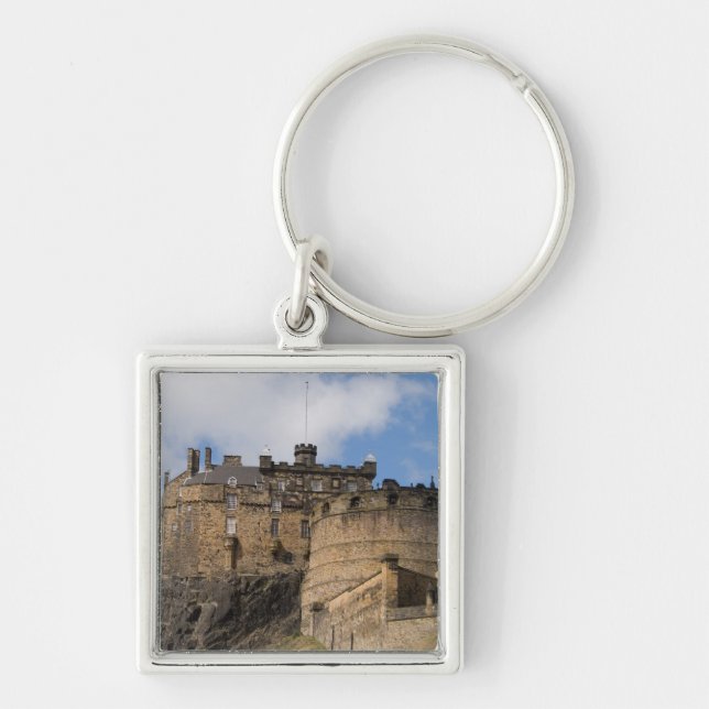 Chaveiro O lindo e famoso castelo de Edimburgo, em (Frente)