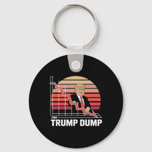 Chaveiro O Lixo Trump Engraçado Anti Trump Queda do Mercado