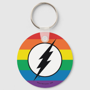 Chaveiro O logotipo Flash Rainbow