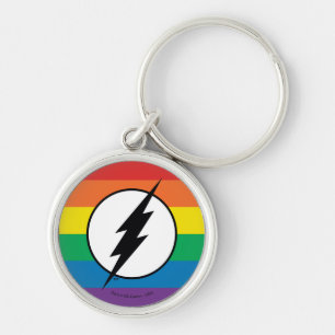 Chaveiro O logotipo Flash Rainbow