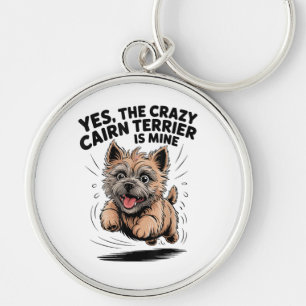 Chaveiro O Louco Cairn Terrier é Meu