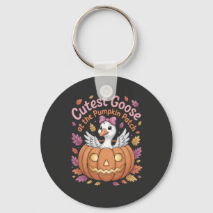 Chaveiro O maior ganso do Pumpkin Patch de Ação de Graças