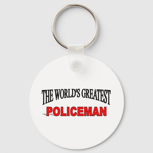 Chaveiro O Maior Policial do Mundo (Frente)
