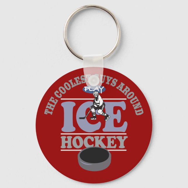 Chaveiro O mais legal Hockey de brincadeira das Caras (Frente)