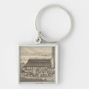 Chaveiro O mármore da Burlington Manufacturing Co's funcio