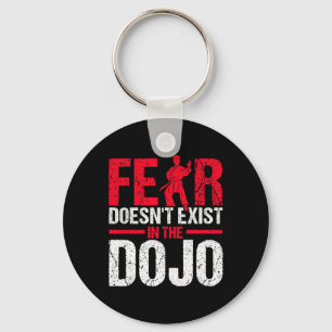 Chaveiro O Medo Não Existe No Karate Dojo 