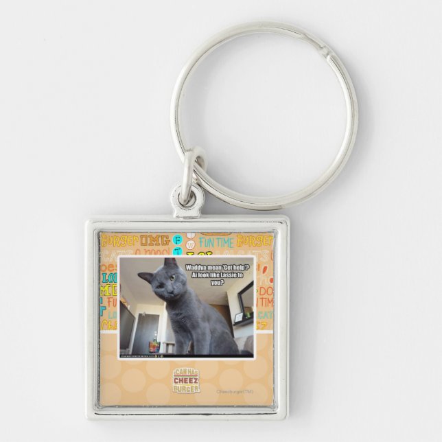 Chaveiro O meio de Wadya "obtem a ajuda"? (Frente)