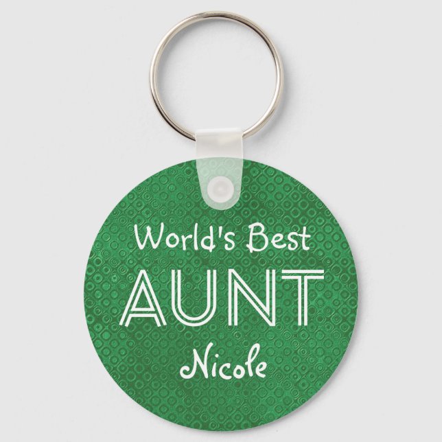 Chaveiro O melhor item personalizado de presentes verdes da (Frente)