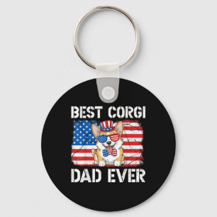 Chaveiro O Melhor Pai De Corgi Alguma Vez Nos Eua Bandeira
