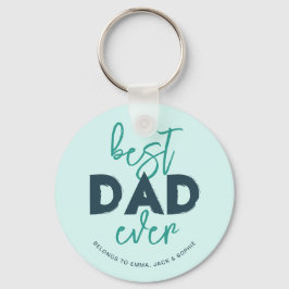 Chaveiro O Melhor Pai Pertence A Nomes De Crianças Presente