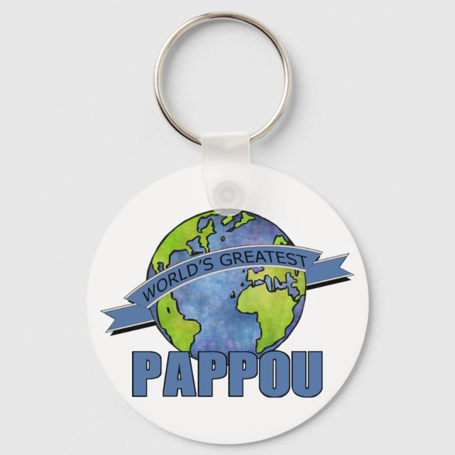 Chaveiro O Melhor Pappou do Mundo (Frente)
