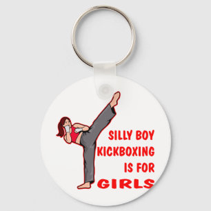 Chaveiro O menino parvo Kickboxing é para meninas