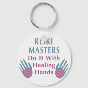 Chaveiro O mestrado de Reiki fá-lo com mãos curas